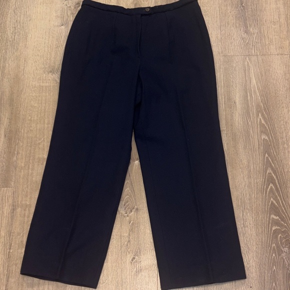 Pendleton Pants - Pendleton Vintage Navy Wide Leg Women's Wool Pants